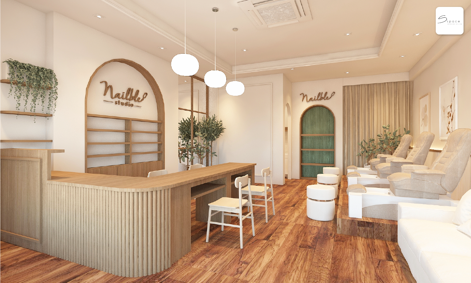 ออกแบบ ร้านทำเล็บ