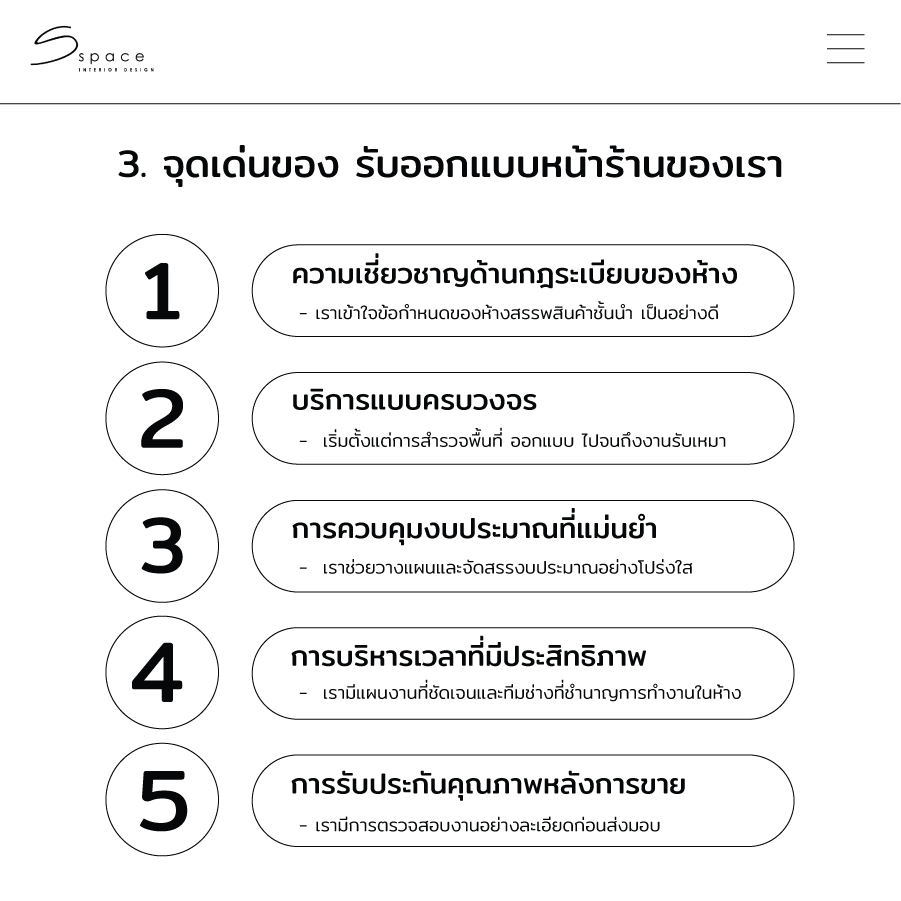  รับออกแบบหน้าร้าน