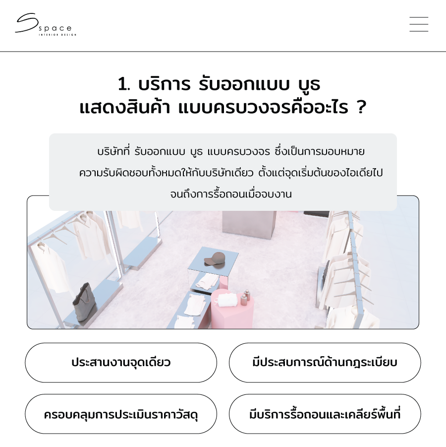 รับออกแบบ บูธ แสดงสินค้า ครบวงจร พร้อมผลิตและติดตั้ง 2 รับออกแบบ บูธ คืออะไร