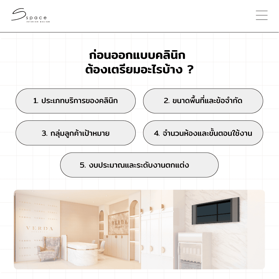 ก่อนออกแบบคลินิก ต้องเตรียมอะไรบ้าง ?